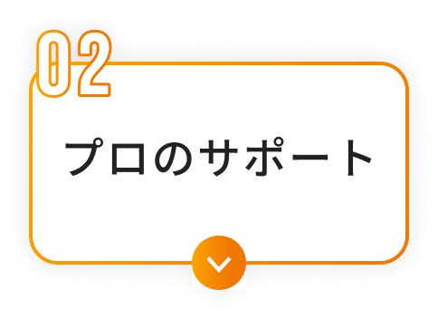 プロのサポート
