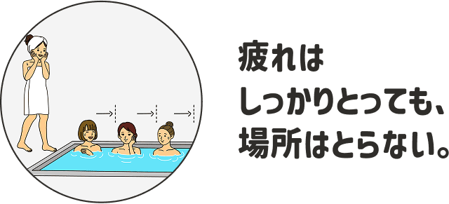疲れはしっかりとっても、場所はとらない。