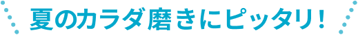 夏のカラダ磨きにピッタリ！