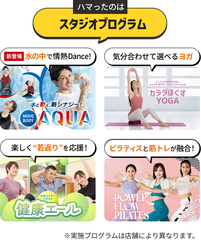 ハマったのはスタジオプログラム