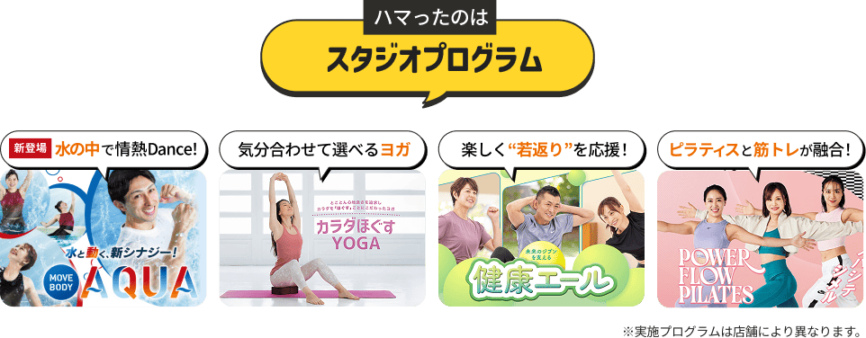 ハマったのはスタジオプログラム