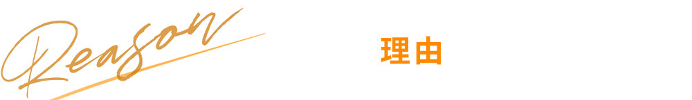 大人気の理由