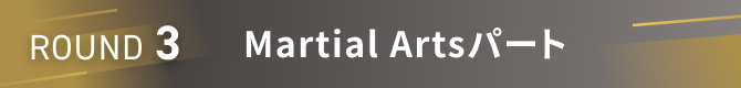 Round3 Martial Artsパート