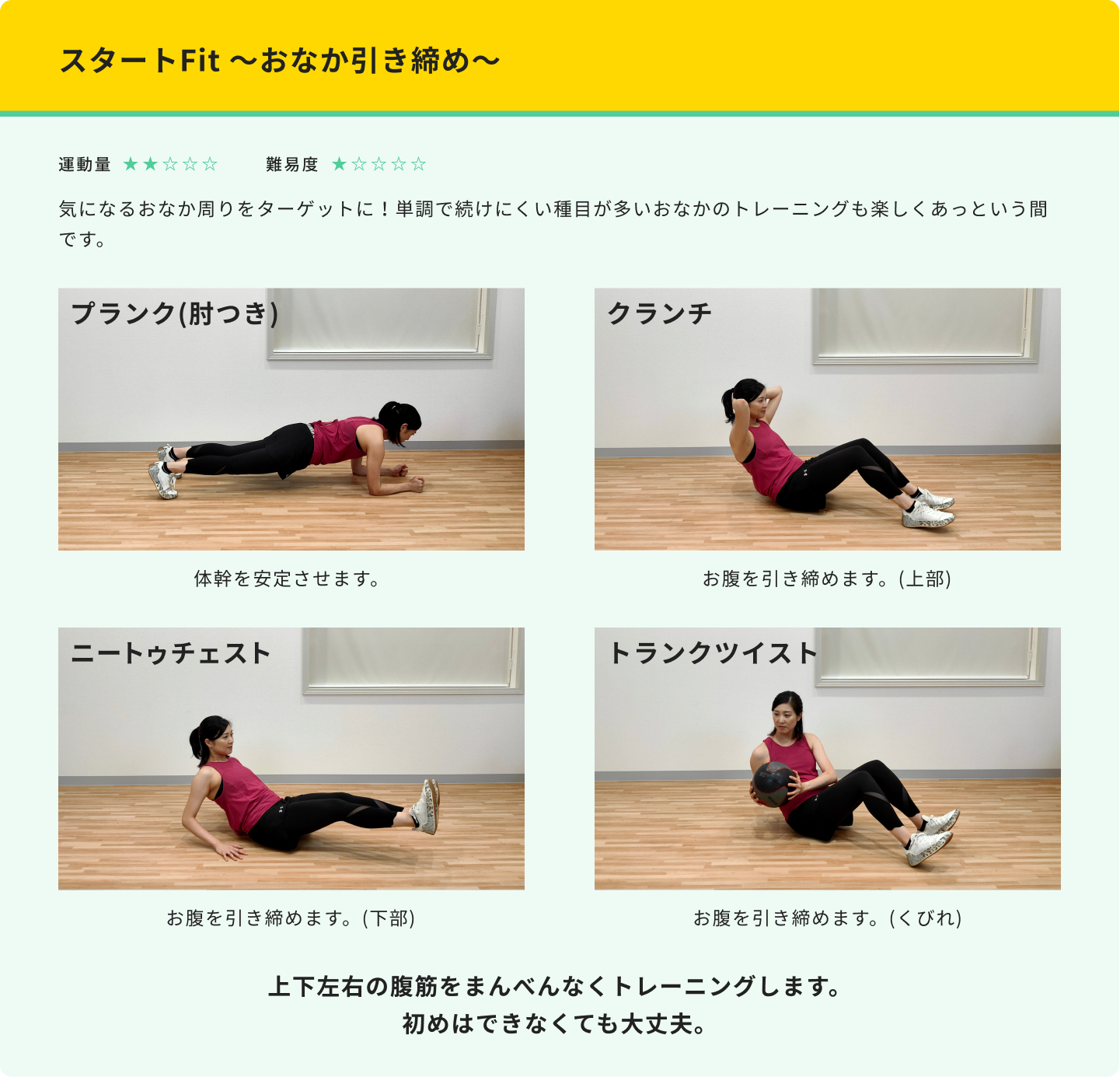 スタートFit　～おなか引き締め～