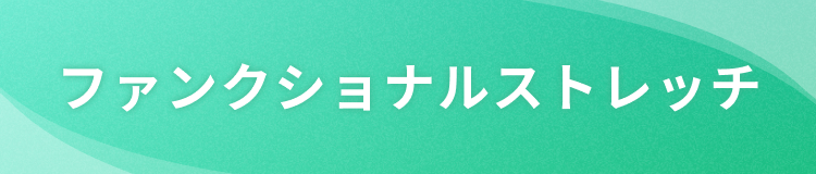 ファンクショナルストレッチタイトル帯