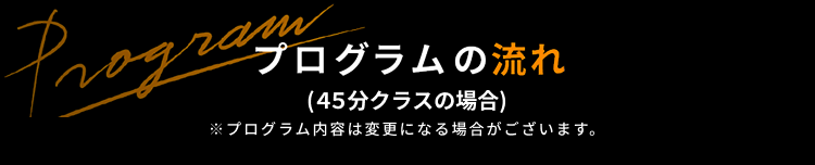 プログラムの流れ